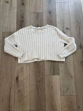 Saltwater luxe charmed sweater. Size medium. Color vanilla